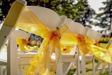 wedding chairs at Hastings House