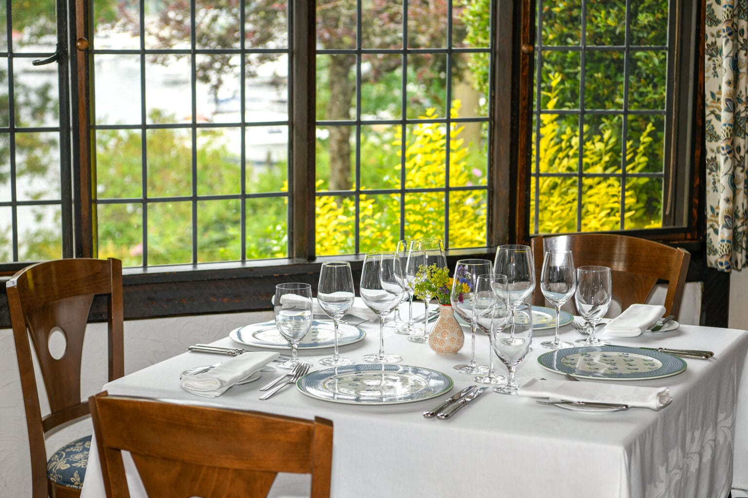 Manor Dining at Hastings House offers fine dining on Salt Spring Island with breathtaking views of Ganges Harbour.